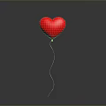 Red Heart Shaped Balloon As Versatile Household Item For Decorative And Festive Use