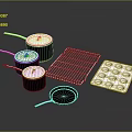 Essential Kitchen Cookware Set With Covered Pots Metal Rack Muffin Pan And Frying Pan