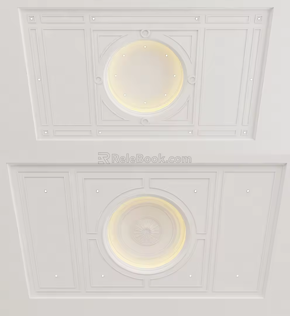 European-style ceiling 3d model