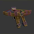 Crossbow Mechanical Crossbow Shift Bow and Arrow Shoot Far Equipment Weapons High-tech Crossbow 3d model