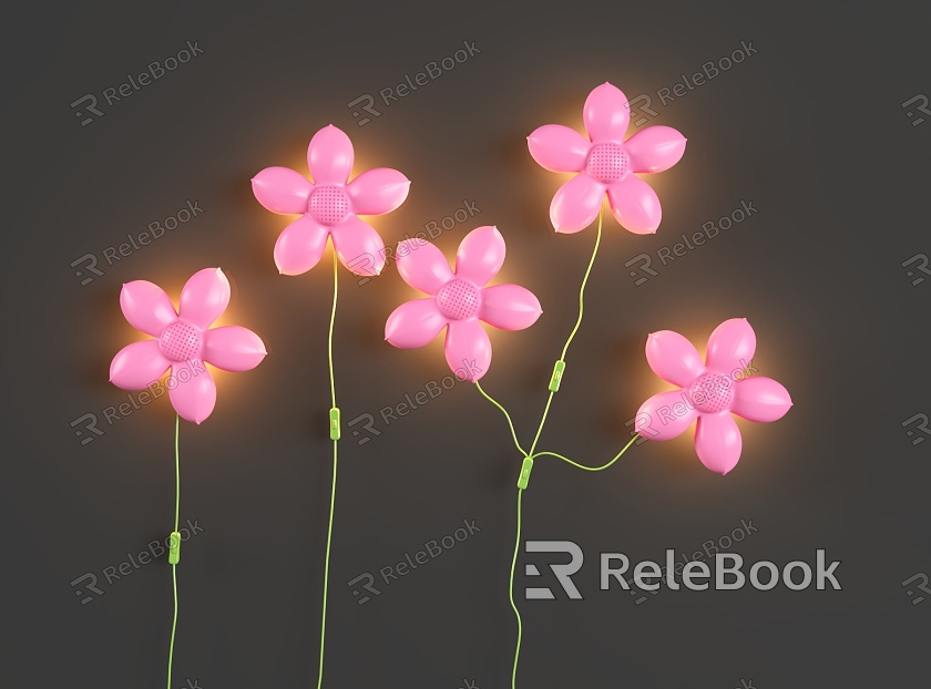 Balloon Flower Flower Air Model Flower Children's Decorative Lamp Children's Wall Lamp Air Model Creative Balloon Balloon Lantern model