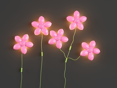 Balloon Flower Air Model Flower Children's Decorative Lamp Children's Wall Lamp Air Model Creative Balloon Lantern model