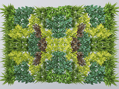 Modern Green Wall model