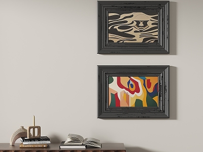 Simple retro decorative painting 3d model