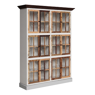 American simple bookcase 3d model