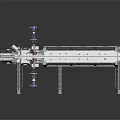 Industrial Automated Production Line Equipment With Mechanical Arms Conveyor Belt And Control Panels