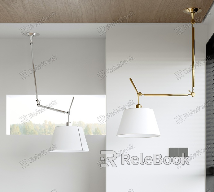 Artemide Rocker Arm Restaurant Chandelier Folding Chandelier Work Light Long Arm Light Middle Ancient Light model