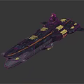 Modern Warship 3D Model Featuring Multi Deck Weapon Systems Radar Equipment And Dark Coloring