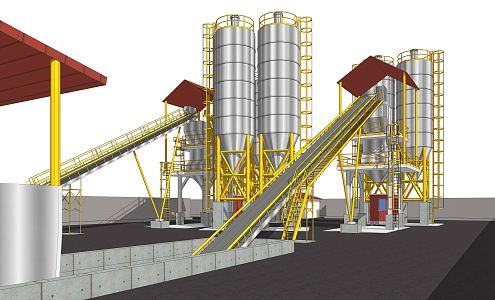 Modern Industrial Equipment Asphalt Cement Equipment 3d model