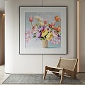 modern decorative painting 3d model