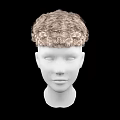Game And Movie Character With Curly Blonde Wig On Mannequin Head