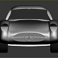 Sleek Silver Vintage Sports Car With Shiny Exterior And Classic Design Features