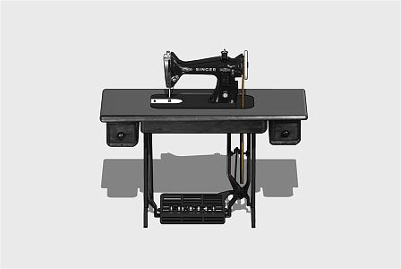 Antique sewing machine Vintage sewing machine 3d model