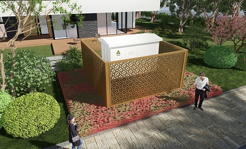 Modern Fence Civil Air Defense Entrance and Exit Porch Frame Sunshine Room Subway Entrance Basement Entrance Underground Passage Entrance 3d model