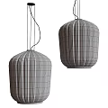 Modern White Pleated Hanging Pendant Lights with Fabric Design for Interior Spaces