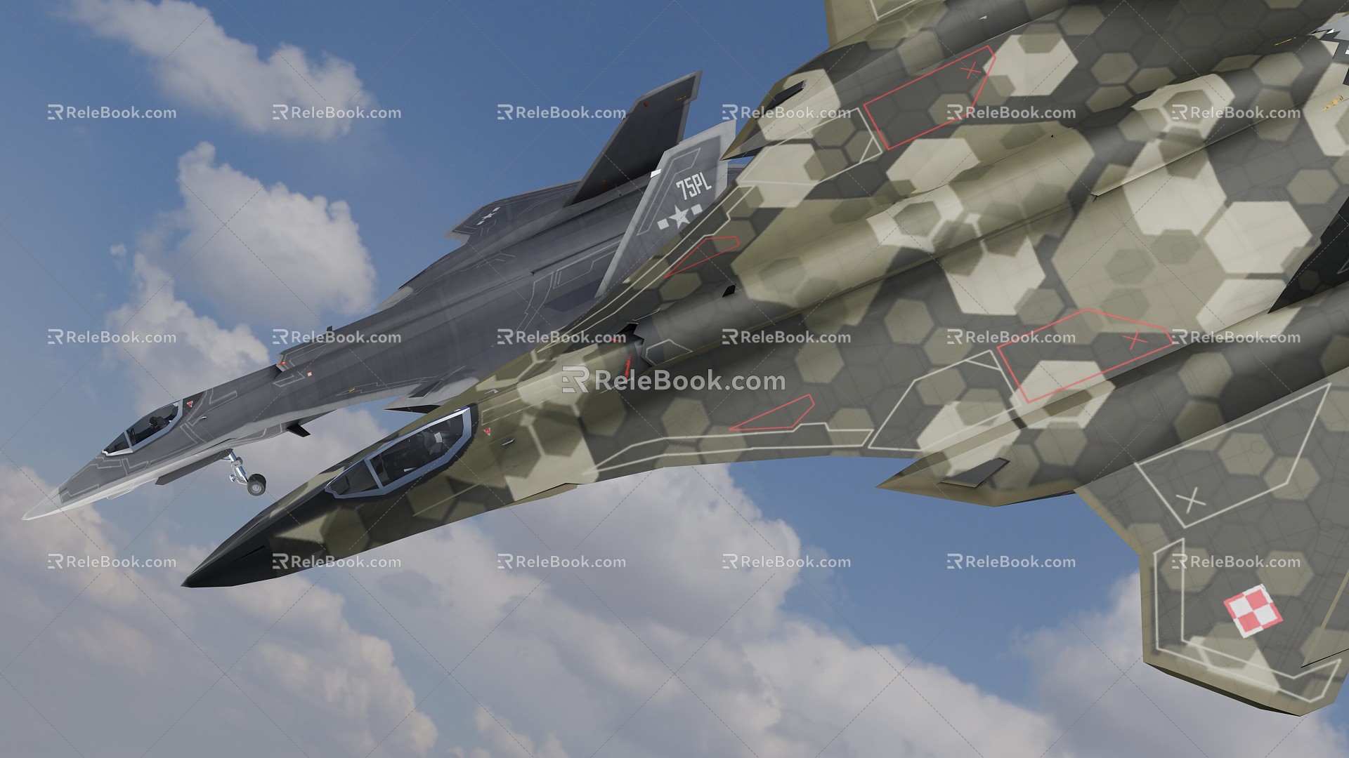 Fighter F34 Fighter Fighter 3d model