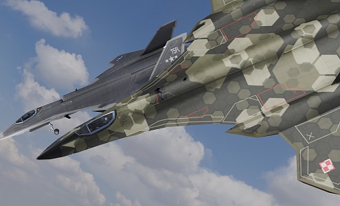 Fighter F34 Fighter 3d model