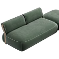 Modern Multiplayer Corner Sofa 3d model