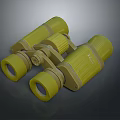Yellow Military Style Binoculars High Quality Optical Equipment For Outdoor Use