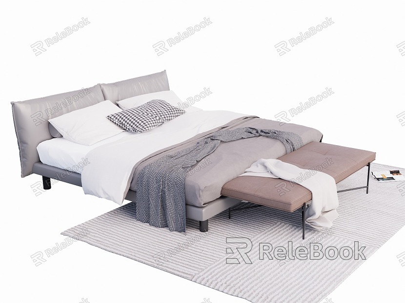 Italian Double Bed model