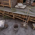hut in the forest 3d model