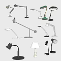 Various Modern Table Lamps With Different Designs And Styles For Home Decor 3d model