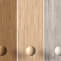 Wood grain wood veneer plank 3d model