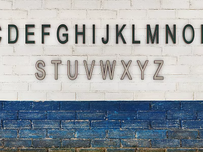 Modern Wall Letters 3d model