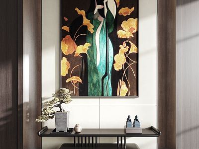 New Chinese Figure Painting Decorative Painting Character Hanging Painting Art Hanging Painting Creative Hanging Painting model