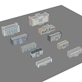 Diverse Architectural Office Building Models Showcasing Various Modern And Classic Designs