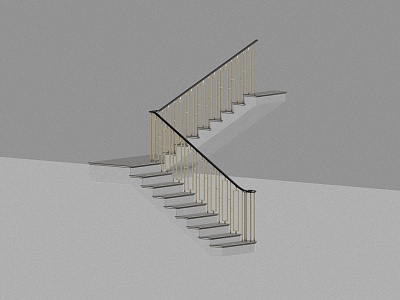 Light Luxury Stairs model