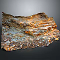 Natural Wood Stone with Layered Surface Texture and Rich Natural Decorative Patterns