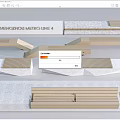 Modern Landscape Seats For Zhengzhou Metro Line 4 With Wooden And Stone Materials