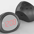 Alarm clock bluetooth speaker clock wireless speaker smart speaker clock office ornaments 3d model