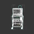 Vintage Entertainment Electronics Classic Design With Retro TV Console On Wheeled Cabinet