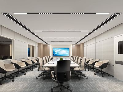 Modern Conference Room Xuan Classroom model