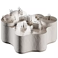 Modern Minimalist Perfume Cosmetics Display Stand With Bottles Candles And Diffusers