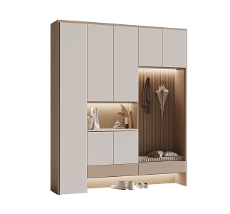 Modern shoe cabinet 3d model