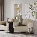 Modern single sofa 3d model