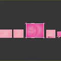 Cute Pink Bedroom Furniture Set With Bed Wardrobe Bench Dresser And Clothes Rack