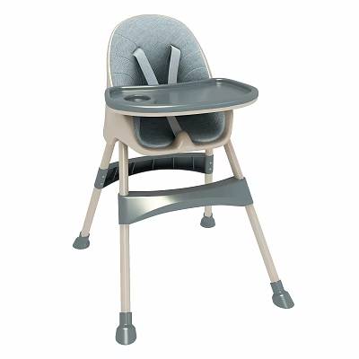 Modern children's chair baby multifunctional dining chair 3d model