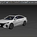Stylish White Sedan With Modern Sleek Design LED Headlights And Black Wheels
