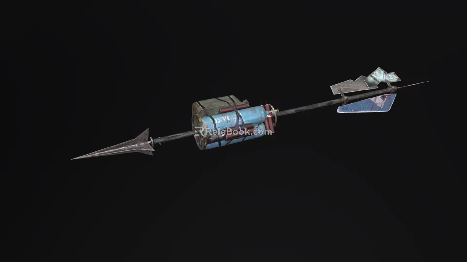 Incendiary Bomb Bow and Arrow Bomb Explosive Arrow Explosive Arrow Gun Arrow Low Face Number Low Model Simple Model Game Movie and TV Level Super Realistic 3d model
