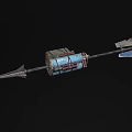Incendiary Bomb Bow and Arrow Bomb Explosive Arrow Explosive Arrow Gun Arrow Low Face Number Low Model Simple Model Game Movie and TV Level Super Realistic 3d model