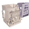 Liverpool Football Club Metal Plaque With Team Logo Established Year And Decorative Design