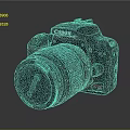 DSLR Camera Card Machine Digital Camera Digital Camera Photographic Equipment 3d model