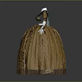 Elegant Yellow Patterned Long Dress With Black Bodice And Short Sleeves