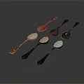 Household Daily Use Metal Spoons with Gold Silver Black Finish and Smooth Handle Design