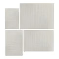 Modern Square Carpet With Neutral Textured Surface For Living Room Decor
