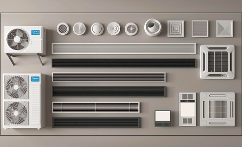 Modern air conditioner air outlet air conditioner outlet 3d model